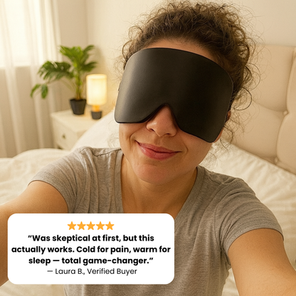 CalmaMask™ - Dual Hot & Cold Blackout Mask for Pain Relief