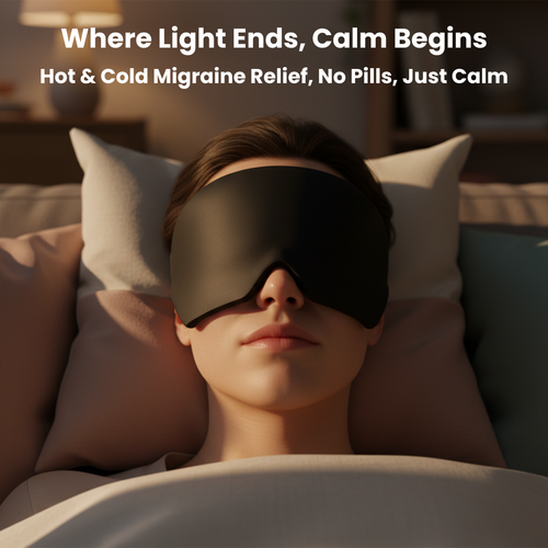 CalmaMask™ - Dual Hot & Cold Blackout Mask for Pain Relief